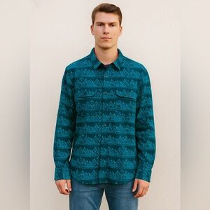 Shinesty Button Down Holiday Christmas Shirt NWT